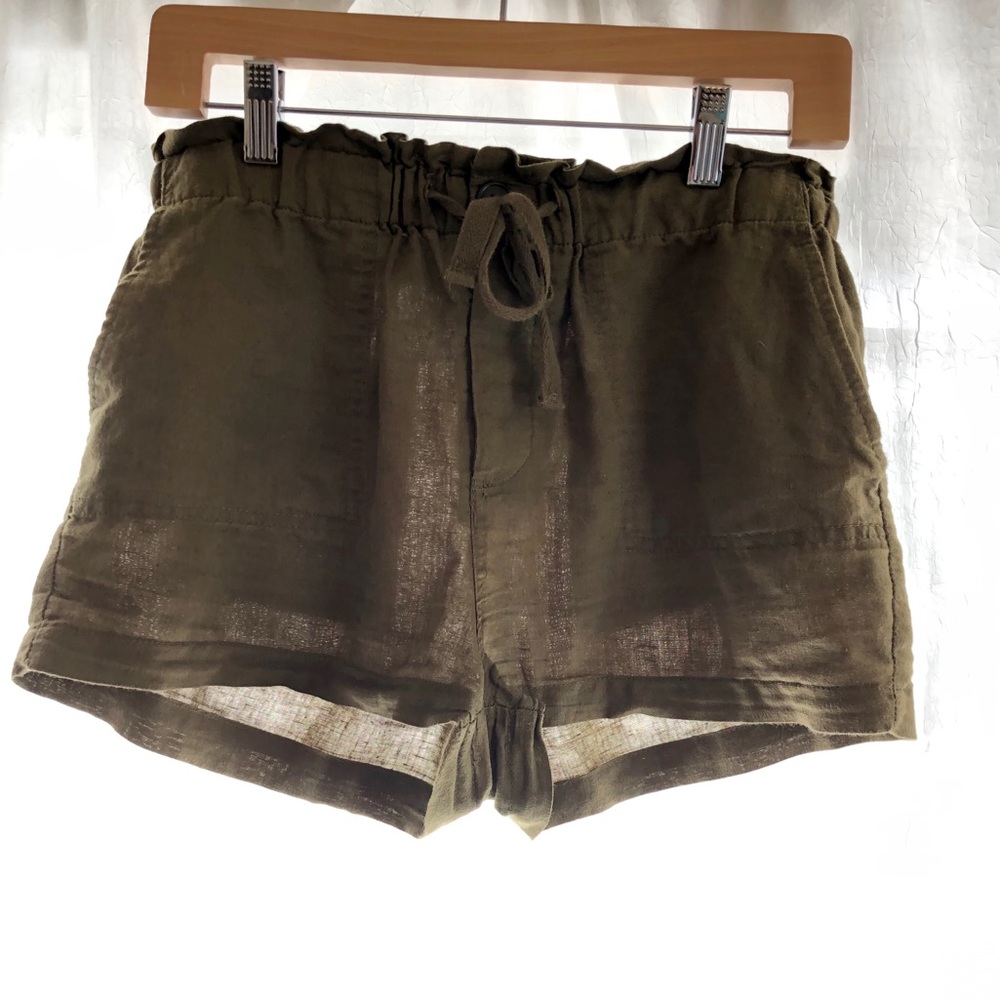 Olive green shorts